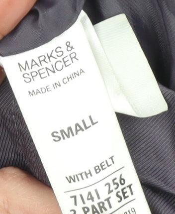 Marks and Spencer Women’s Purple Hooded Parka Coat Size S