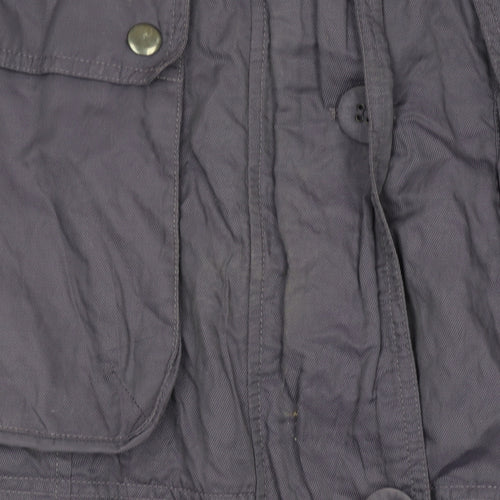 Marks and Spencer Women’s Purple Hooded Parka Coat Size S
