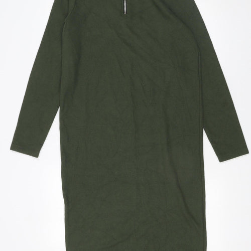 ASOS DESIGN Women’s Green Midi Bodycon Jersey Dress Size 10