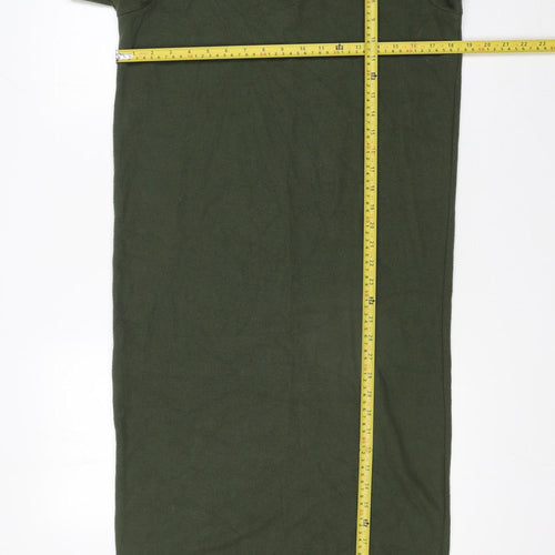 ASOS DESIGN Women’s Green Midi Bodycon Jersey Dress Size 10