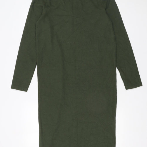 ASOS DESIGN Women’s Green Midi Bodycon Jersey Dress Size 10