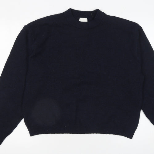 H&M Women's Black Crew Neck Long Sleeve Pullover Jumper Size S