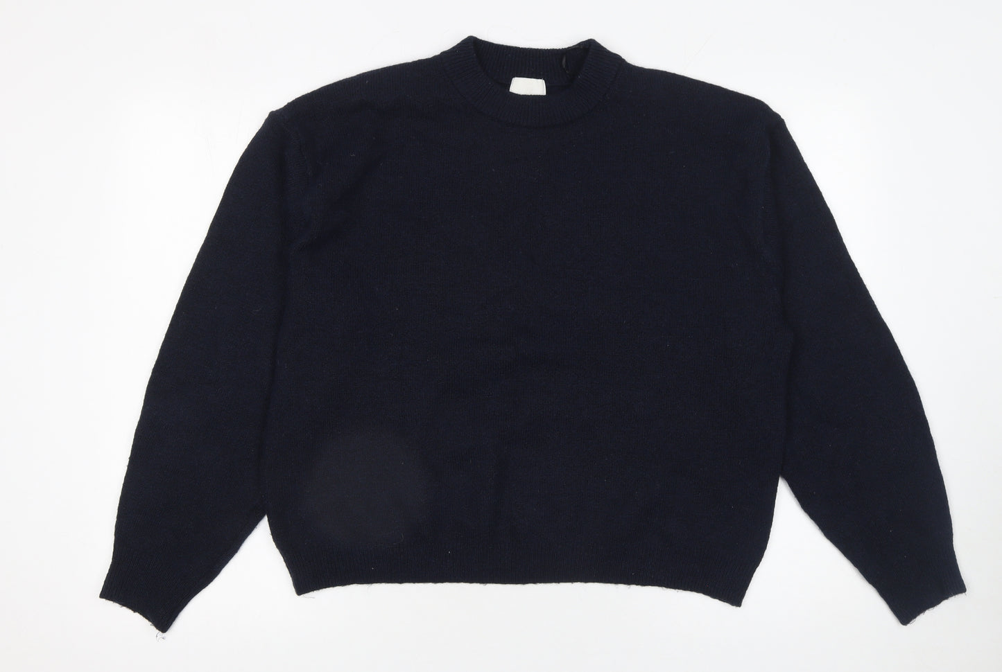 H&M Women's Black Crew Neck Long Sleeve Pullover Jumper Size S