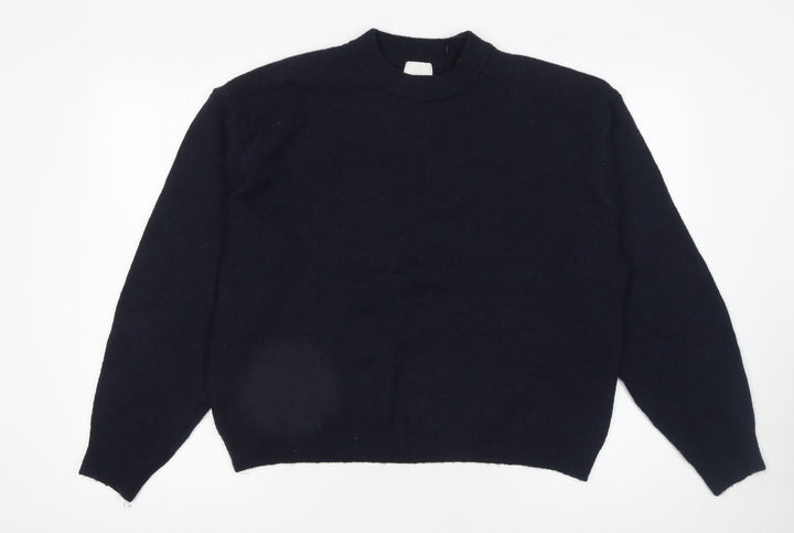 H&M Women's Black Crew Neck Long Sleeve Pullover Jumper Size S