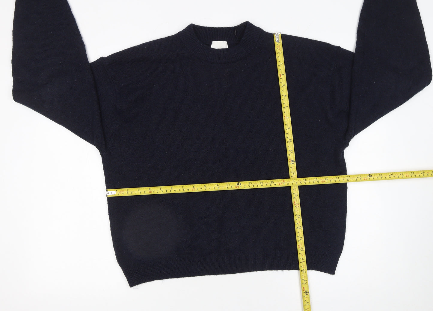 H&M Women's Black Crew Neck Long Sleeve Pullover Jumper Size S