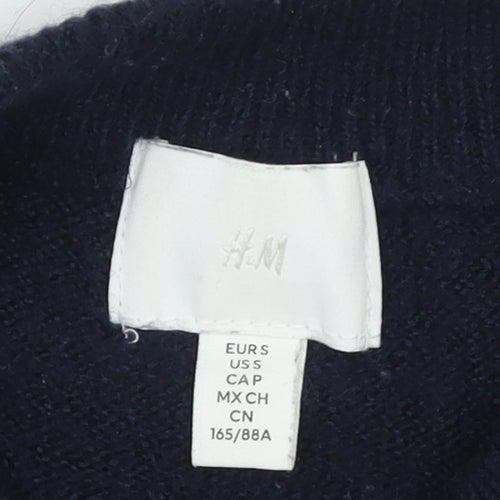 H&M Women's Black Crew Neck Long Sleeve Pullover Jumper Size S