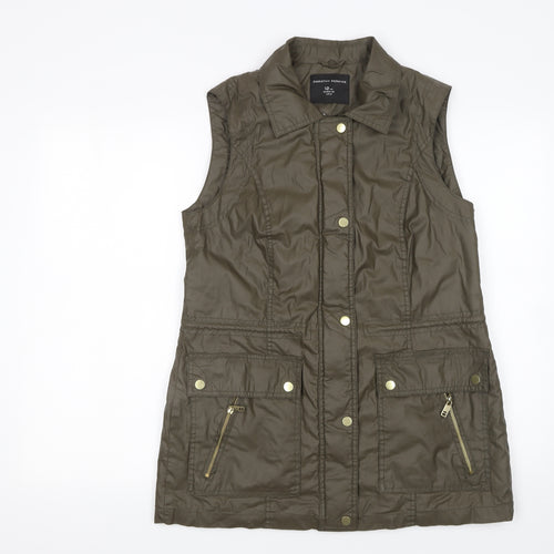 Dorothy Perkins Women’s Green Collared Waistcoat Size 12