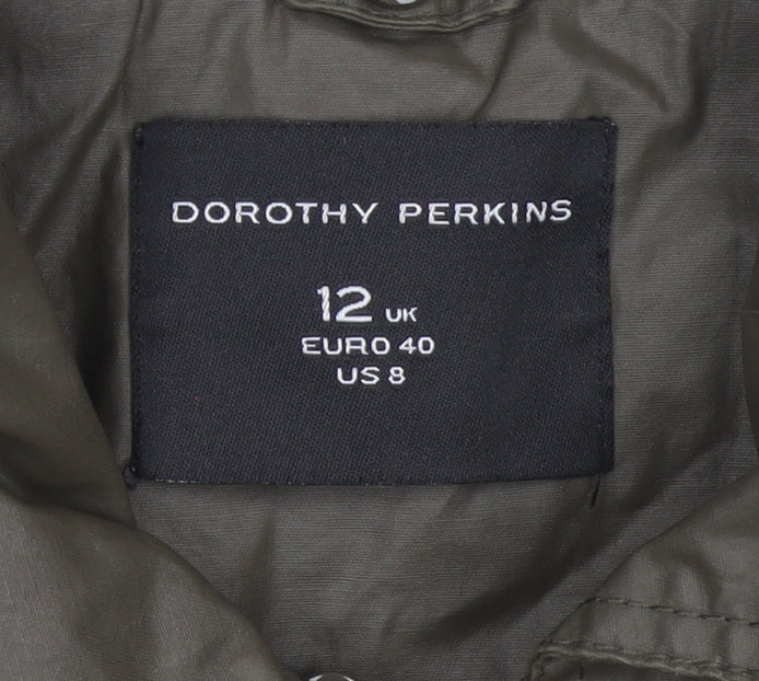 Dorothy Perkins Women’s Green Collared Waistcoat Size 12