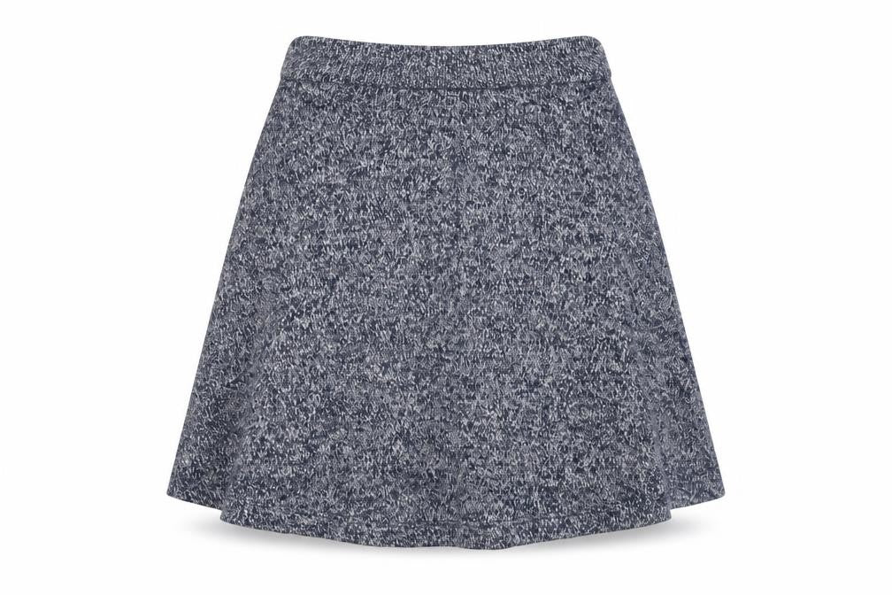 Topshop Women's Blue Knit A-Line Short Skirt Size 6