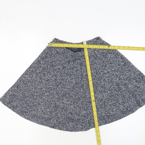 Topshop Women's Blue Knit A-Line Short Skirt Size 6