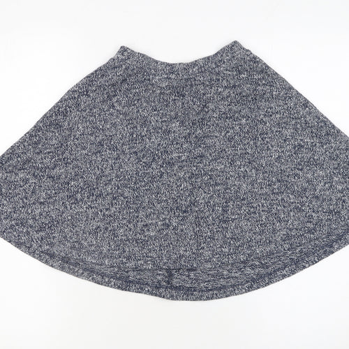 Topshop Women's Blue Knit A-Line Short Skirt Size 6
