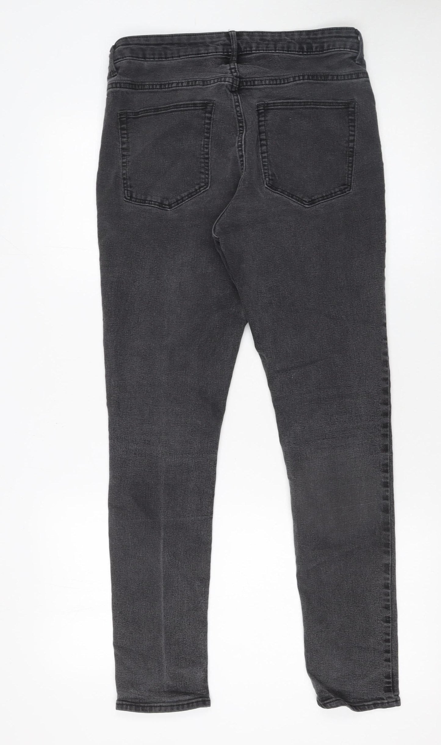 &Denim Women Grey High Rise Skinny Ankle Jeans Size 14