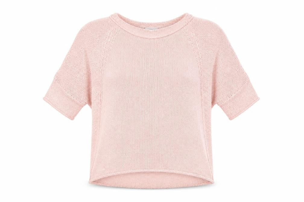 Phase Eight Women’s Pink Open-Knit Cotton Jumper UK 8