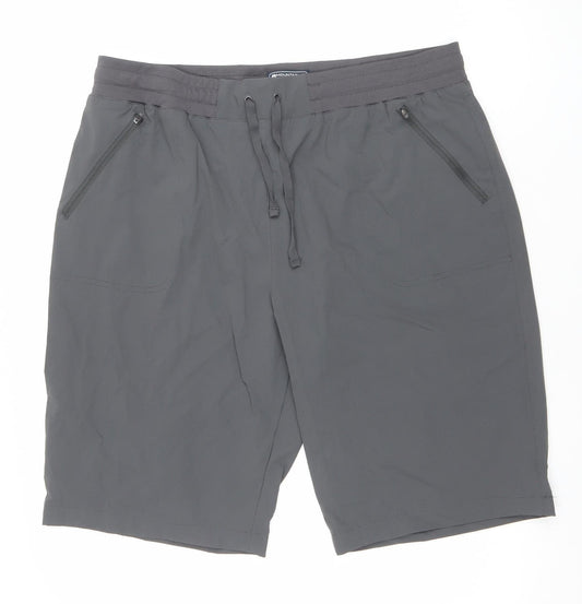 Mountain Warehouse Women’s Grey Size 18 Cargo Shorts Quick Dry Stretch
