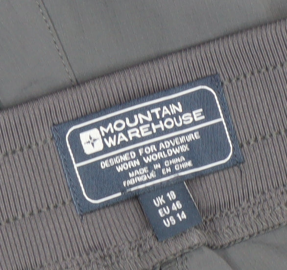 Mountain Warehouse Women’s Grey Size 18 Cargo Shorts Quick Dry Stretch