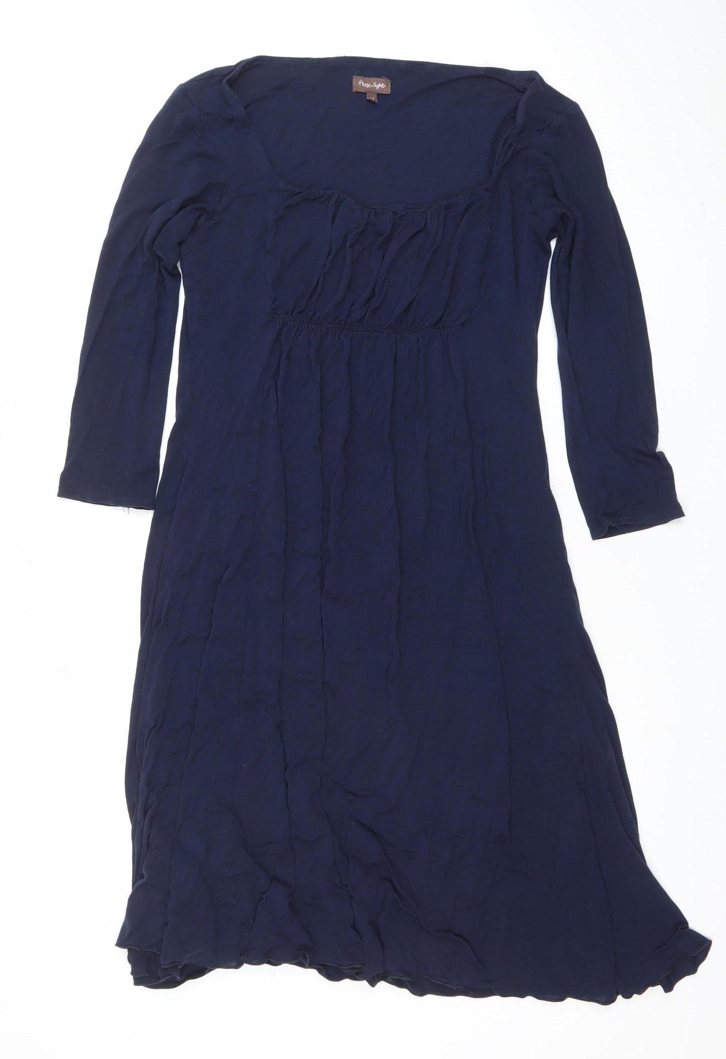 Pink Angel Women Blue A-Line Knee Length Stretch Dress Size 12