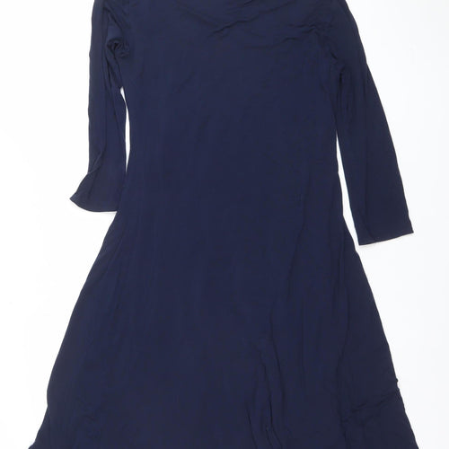 Pink Angel Women Blue A-Line Knee Length Stretch Dress Size 12