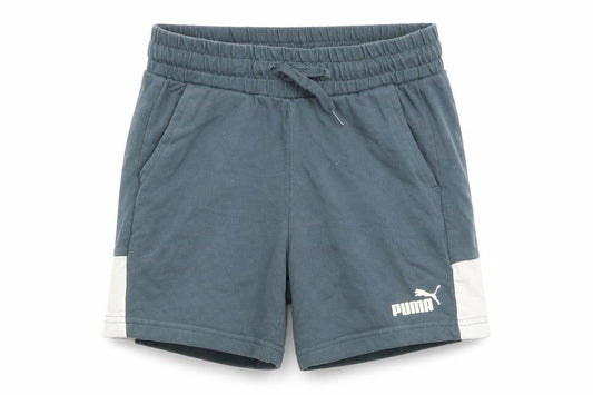 Puma Boys Blue Athletic Shorts 9-10 Years Drawstring Elastic Waist
