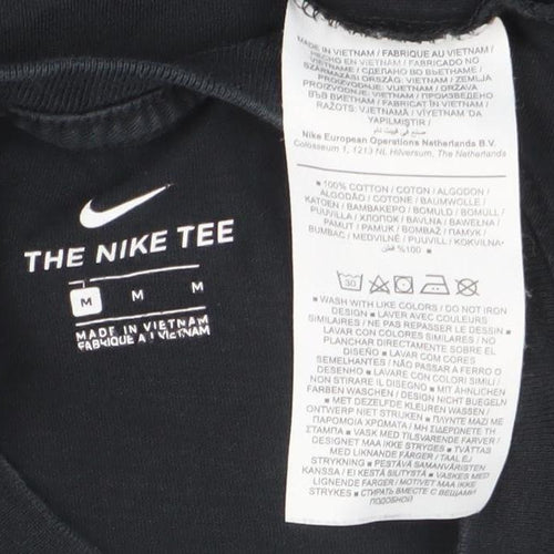 Nike Women's Black Just Do It Cotton Logo T-Shirt Size M