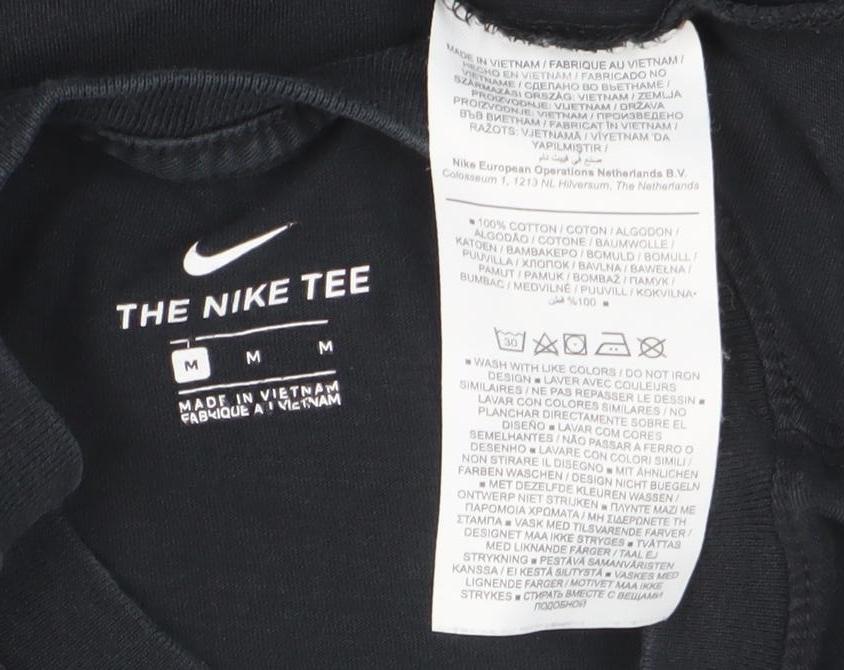Nike Women's Black Just Do It Cotton Logo T-Shirt Size M
