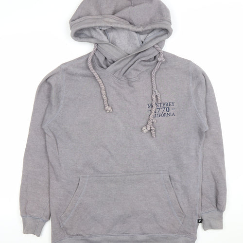 Valani Women's Grey Pullover Hoodie Small Cotton Blend Monterey Design