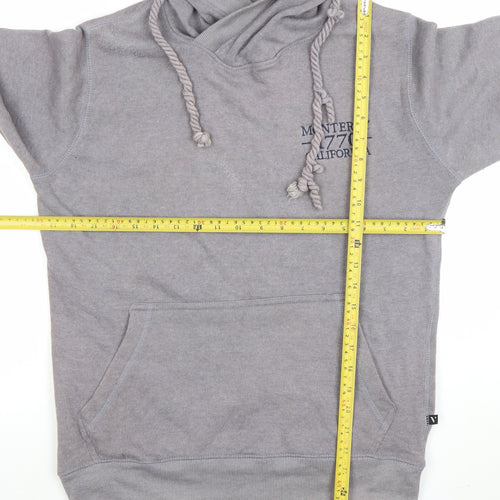 Valani Women's Grey Pullover Hoodie Small Cotton Blend Monterey Design