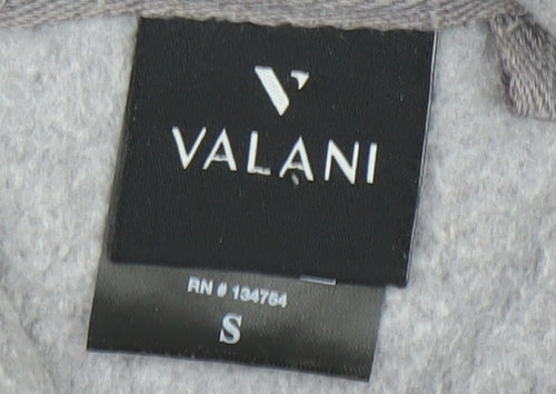 Valani Women's Grey Pullover Hoodie Small Cotton Blend Monterey Design