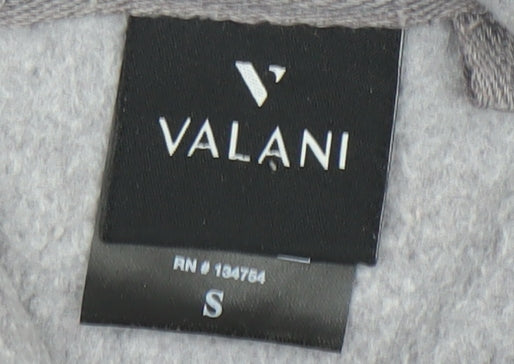 Valani Women's Grey Pullover Hoodie Small Cotton Blend Monterey Design