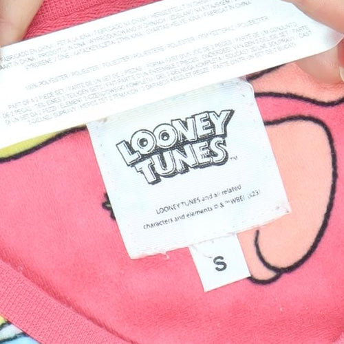 Looney Tunes Tweety Pink Fleece Women's Nightshirt Size S