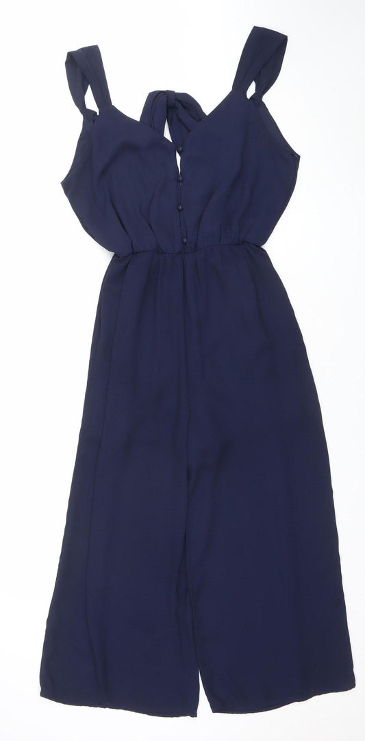 SHEMAUA SKY Women's Blue Sleeveless Trouser Suit Set Size S