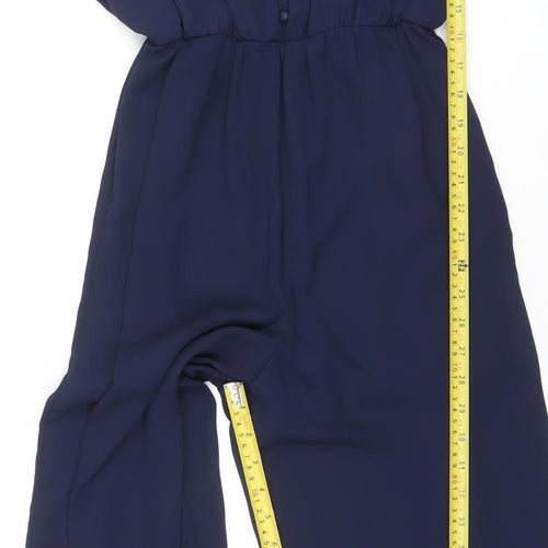 SHEMAUA SKY Women's Blue Sleeveless Trouser Suit Set Size S