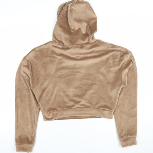 Disney The Lion King Women's Beige Velour Pullover Hoodie XS Simba Print