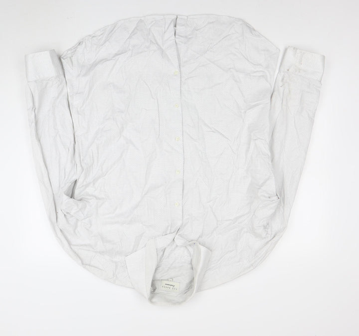 Ted Baker Endurance Men's White Long Sleeve Classic Button-Up Shirt Size 17