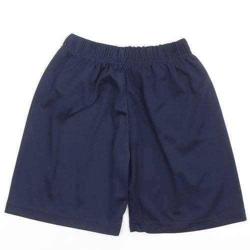 Adidas Boys Blue Athletic Football Shorts Size 152 Real Madrid