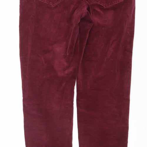 Blue 73 Womens Red Corduroy Skinny Jeans Size 8