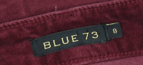 Blue 73 Womens Red Corduroy Skinny Jeans Size 8