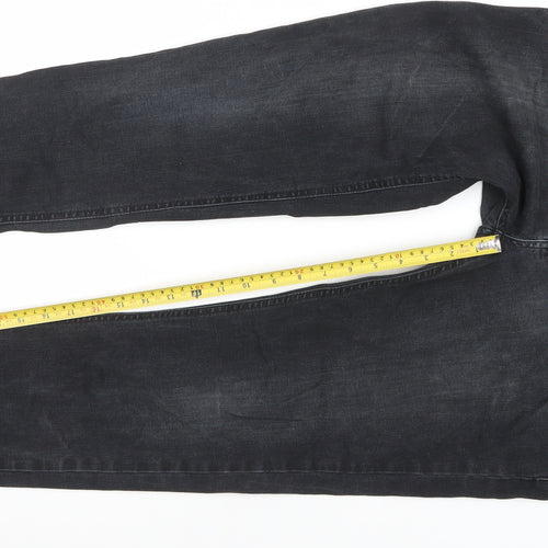 D.Co Certified Men's Black Skinny Denim Jeans W34 L32