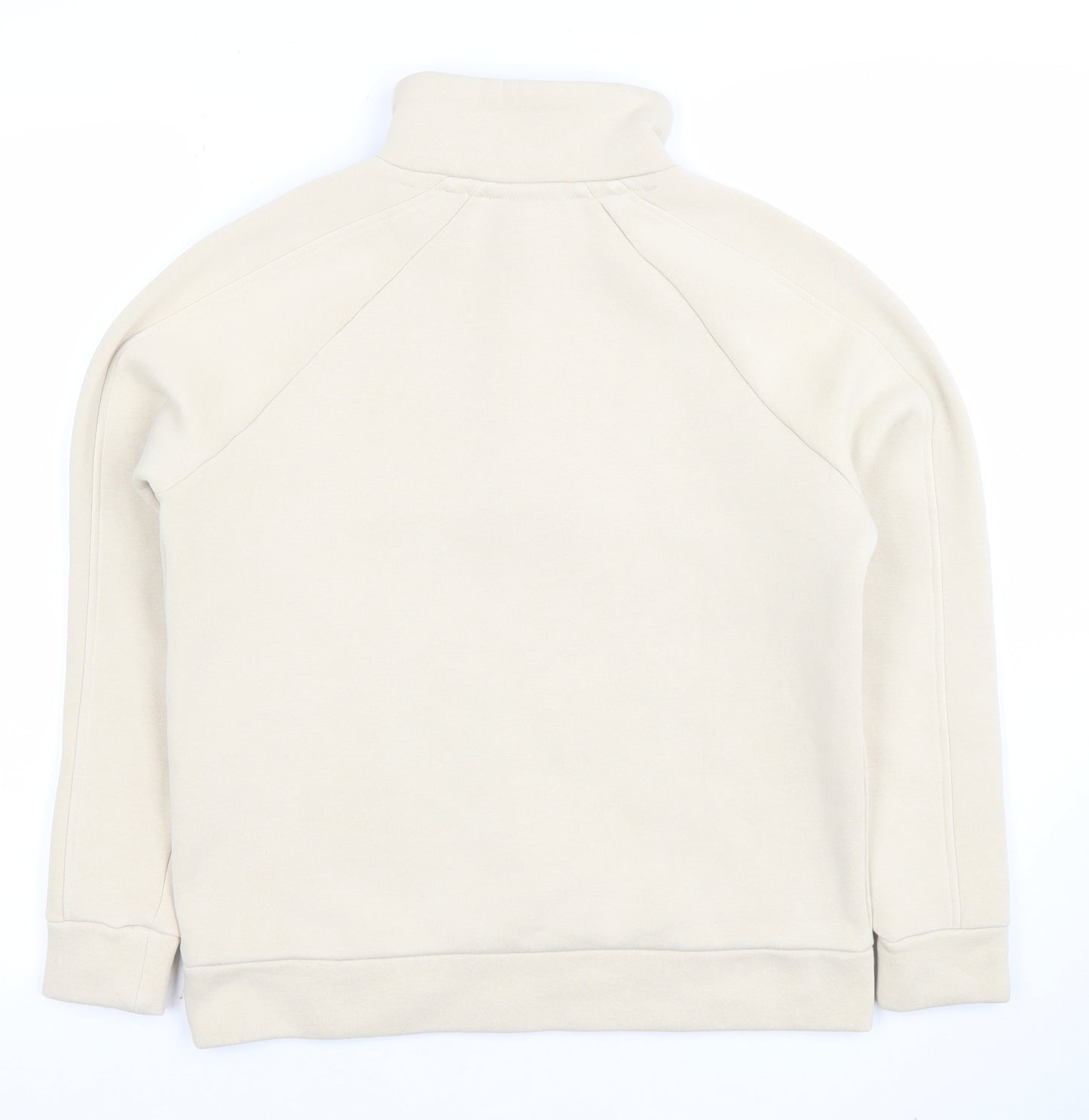 Diesel Women Beige XS Henley Sweatshirt Cotton Blend Pull Over