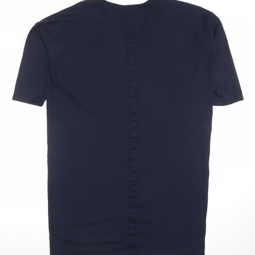 Masai Women Navy Blue M Shift Dress 3/4 Sleeve Viscose Blend