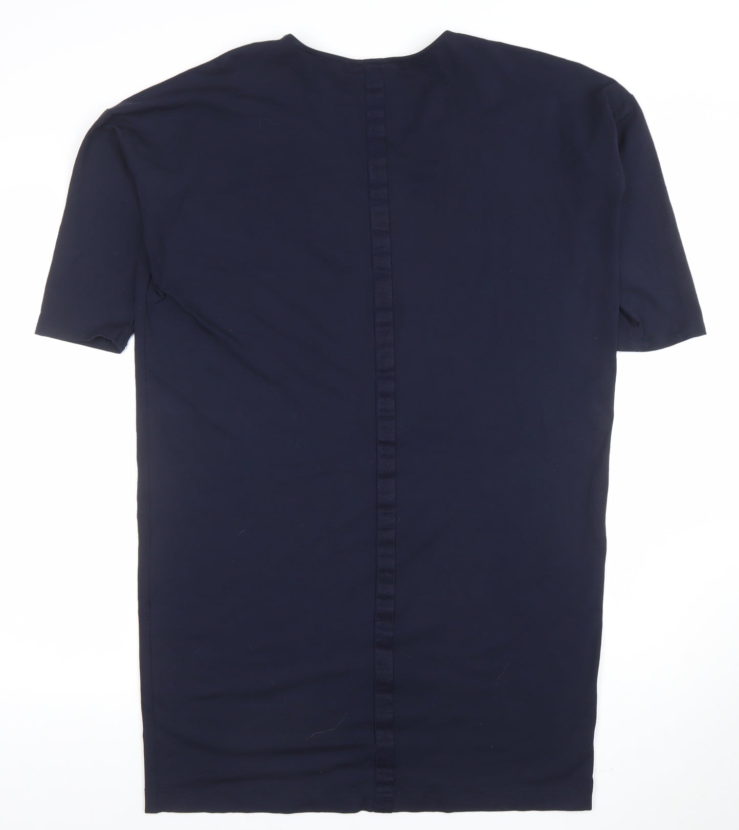 Masai Women Navy Blue M Shift Dress 3/4 Sleeve Viscose Blend
