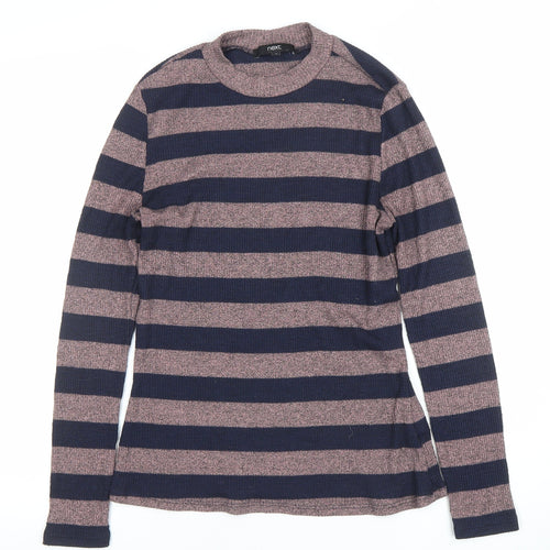 Next Women’s Multicoloured Striped Crew Neck Long Sleeve Jumper Size 12