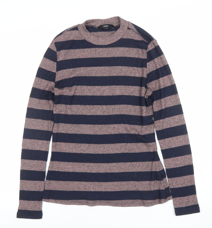Next Women’s Multicoloured Striped Crew Neck Long Sleeve Jumper Size 12