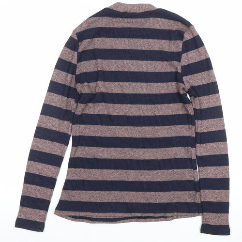 Next Women’s Multicoloured Striped Crew Neck Long Sleeve Jumper Size 12