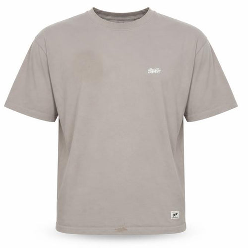 Pull&Bear Men’s Beige Relaxed Fit Cotton Logo T-Shirt Size S