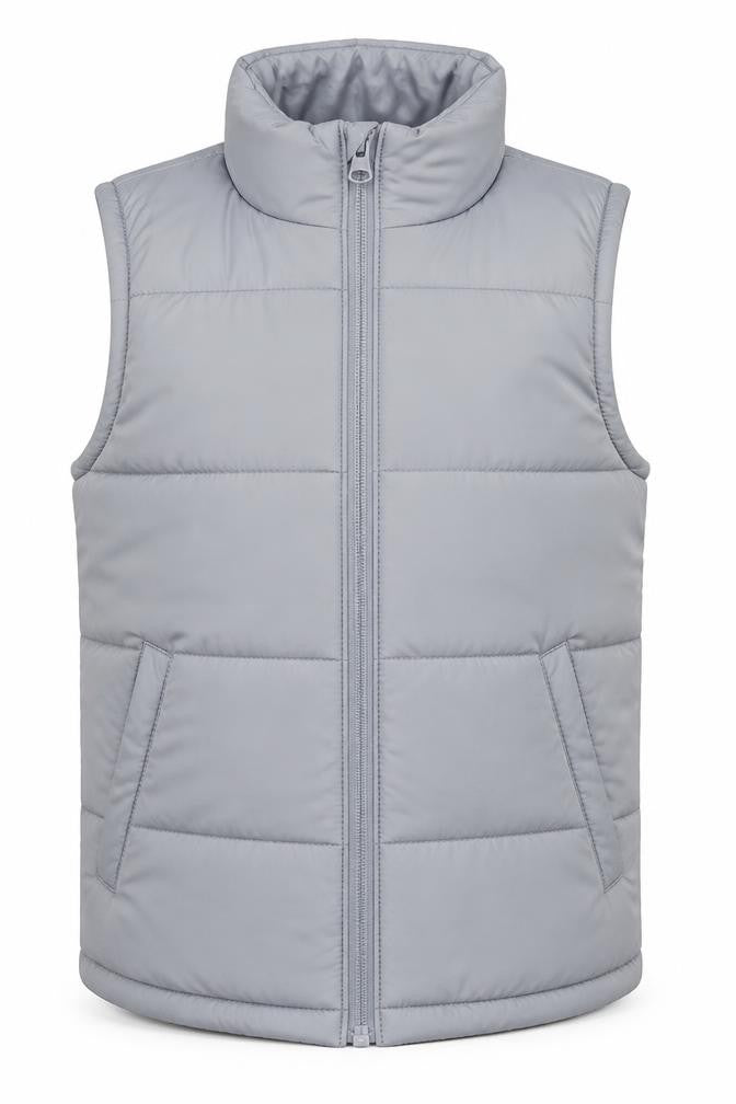Dunnes Stores Boys Grey Quilted Nylon Zip Bodywarmer 6-7 Years