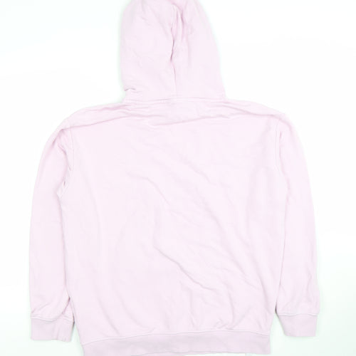 Bekkin Women Pink Pullover Hoodie Medium Cotton Blend