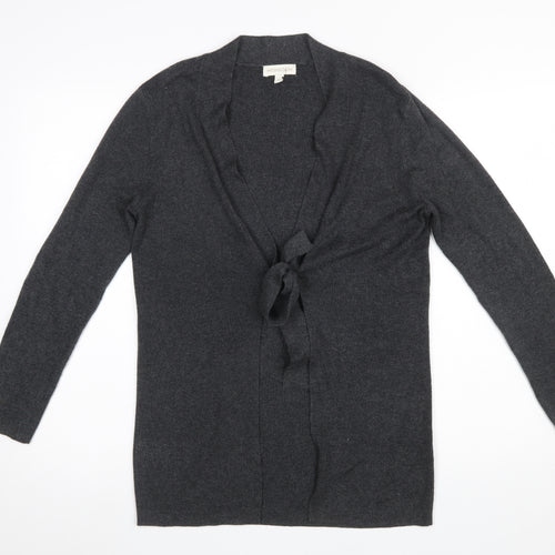 Monsoon Women’s Grey Knit Tie Front Cardigan Size S