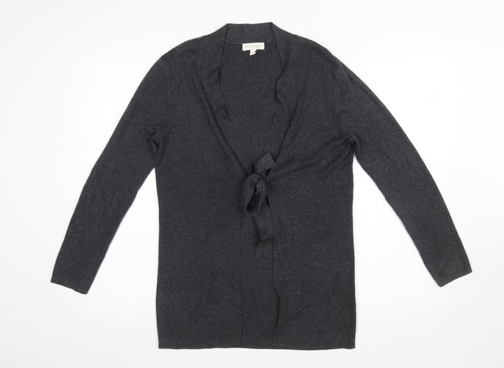 Monsoon Women’s Grey Knit Tie Front Cardigan Size S