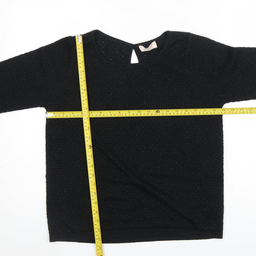 Marks and Spencer Per Una Women's Black Knit Jumper Size 14