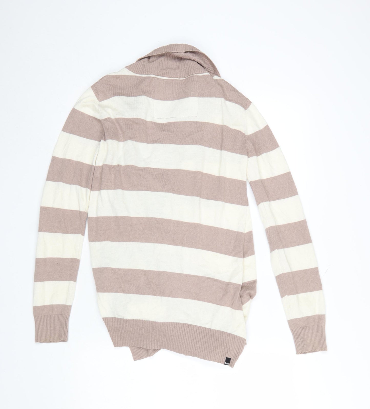 Bench Women’s Beige Stripe Belted Cardigan L Knitwear